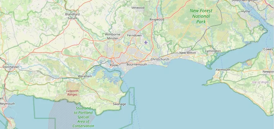 Map of the Bournemouth area we cover